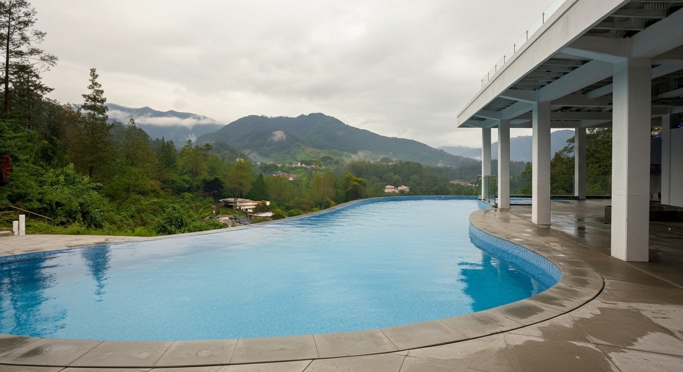 Pemandangan kawasan Guci Garden